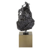 Tranquil Sculpture in profile, showcasing its flowing form and minimalist aesthetic.