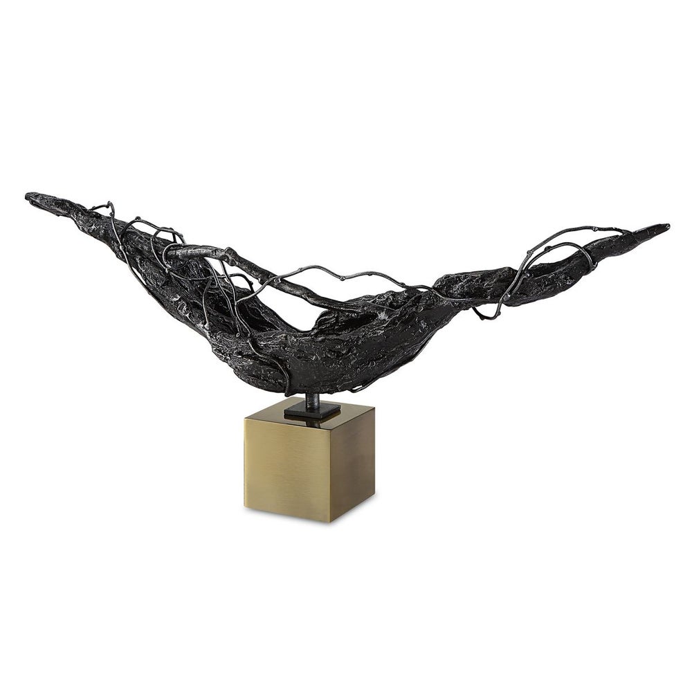 A view of the back of the Tranquility Sculpture from Uttermost.