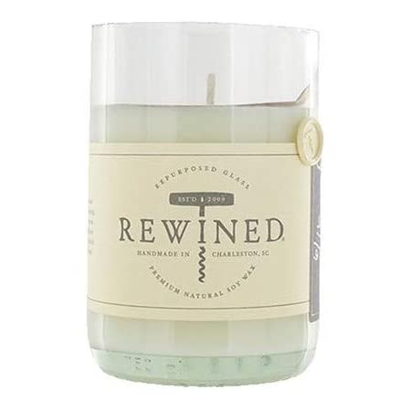 Rewined bellini soy candle