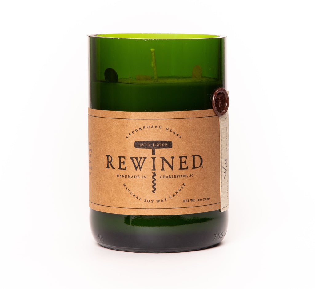 Rewined pinot noir candle